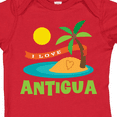 thumbnail image 4 of Inktastic I Love Antigua Boys or Girls Baby Bodysuit, 4 of 5