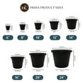 thumbnail image 4 of The HC Companies Prima Planter Round Plant Pot - Plastic, Drainage Holes - 10", Black, 4 of 7