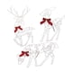 thumbnail image 4 of Decoraciones navideñas para exteriores iluminadas BLESIY Estatua de alce de pie 3 renos navideños brillantes, 4 of 8