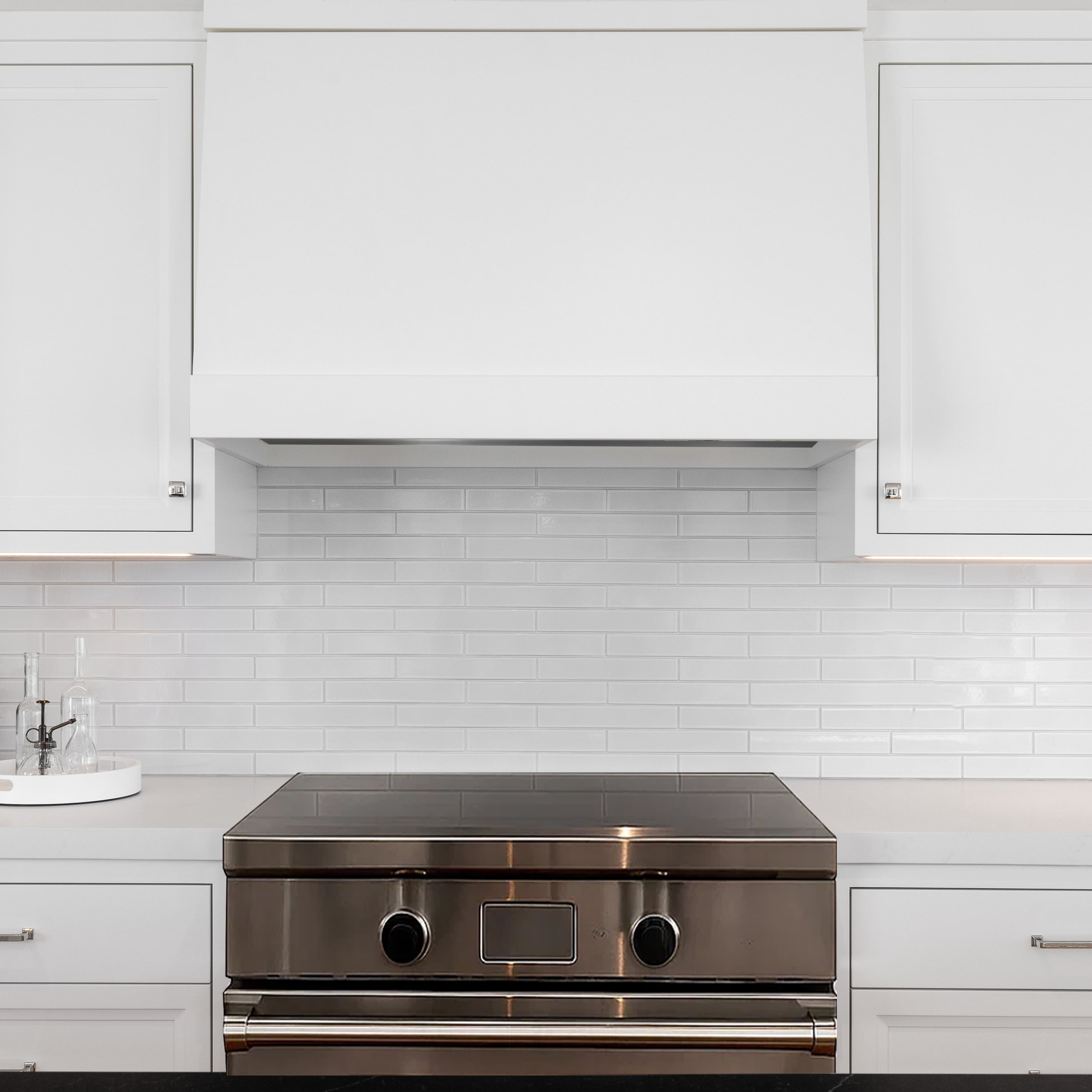Hauslane Range Hood Insert 30 Inch,Stainless Steel Built-In Range Hood with 3-SPEED Dual Control Knobs,Dishwasher-safe baffle filters,GU10 LED bulbs,6" Round Duct for Vented or Ductless