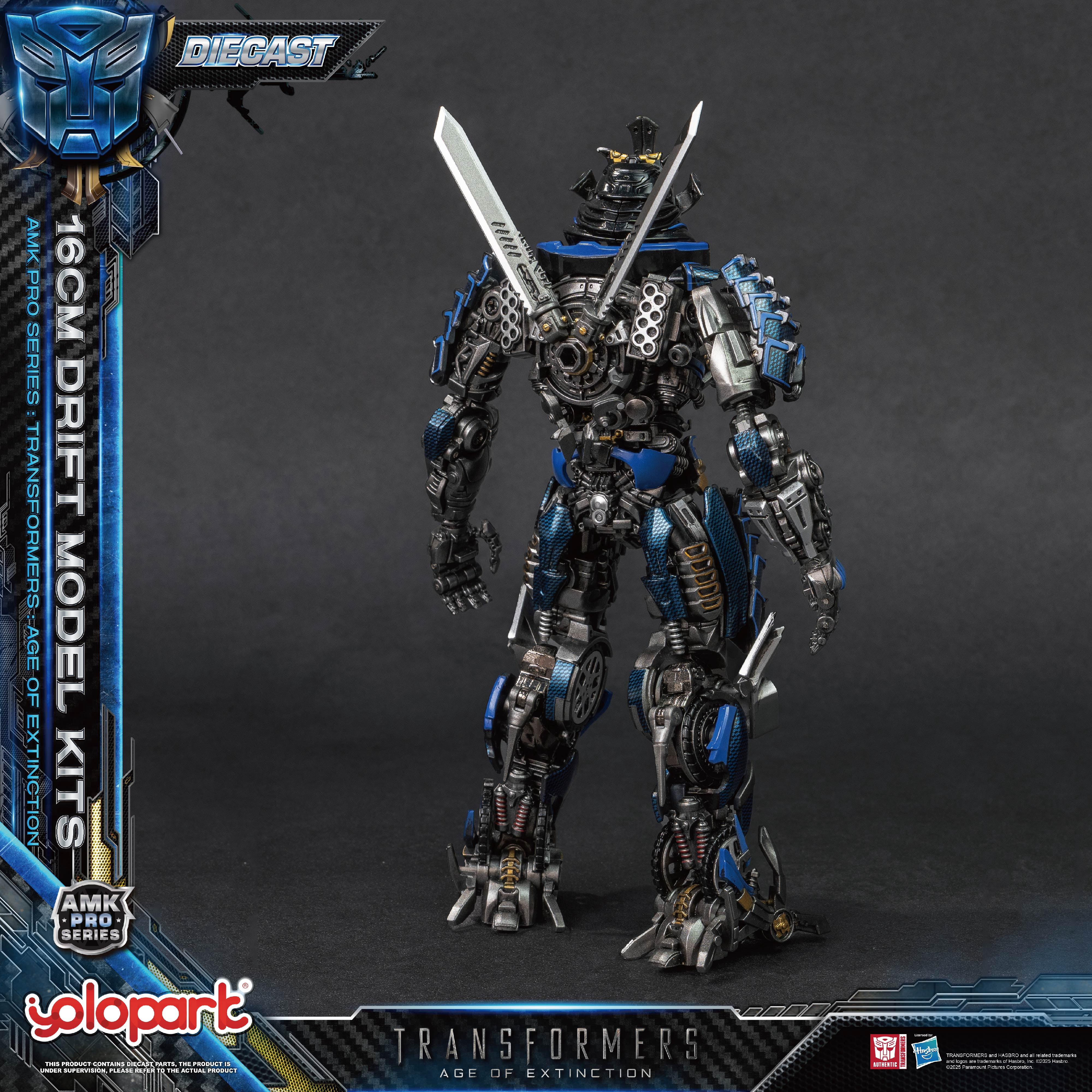 YOLOPARK Drif Transformers Toys, Transformers: Age of Extinction - Drif Action Figure, 6.29", Gift for Transformers Fan Non-transforming