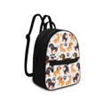 thumbnail image 2 of Eheartsgir Dachshund Dog Paw Print Lightweight Travel Backpack Practical Mini Bags for Hiking Work, Polyester Waterproof Small Backpack, 2 of 8