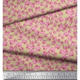 thumbnail image 2 of Soimoi Japan Crepe Satin Fabric Orchid Floral Print Sewing Fabric Yard 42 Inch Wide, 2 of 3