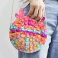 thumbnail image 2 of Silicona Tie Dye Macaron Bolsa de hombro Push Bubble Toys para niños adultos (D) Likrtyny juguetes de los niños, 2 of 9