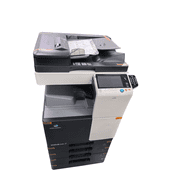 Restored Konica Minolta BizHub C287 A3 Color Laser Multifunction Copier   28 ppm, Copy/Print/Scan, Auto Duplex, Network, Mobile Printing, 2 Trays, Stand