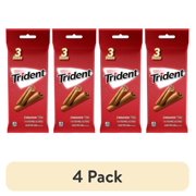 (4 pack) Trident Sugar Free Gum, Cinnamon, 3 Packs of 14 Regular Size Pieces (42 Total Pieces)