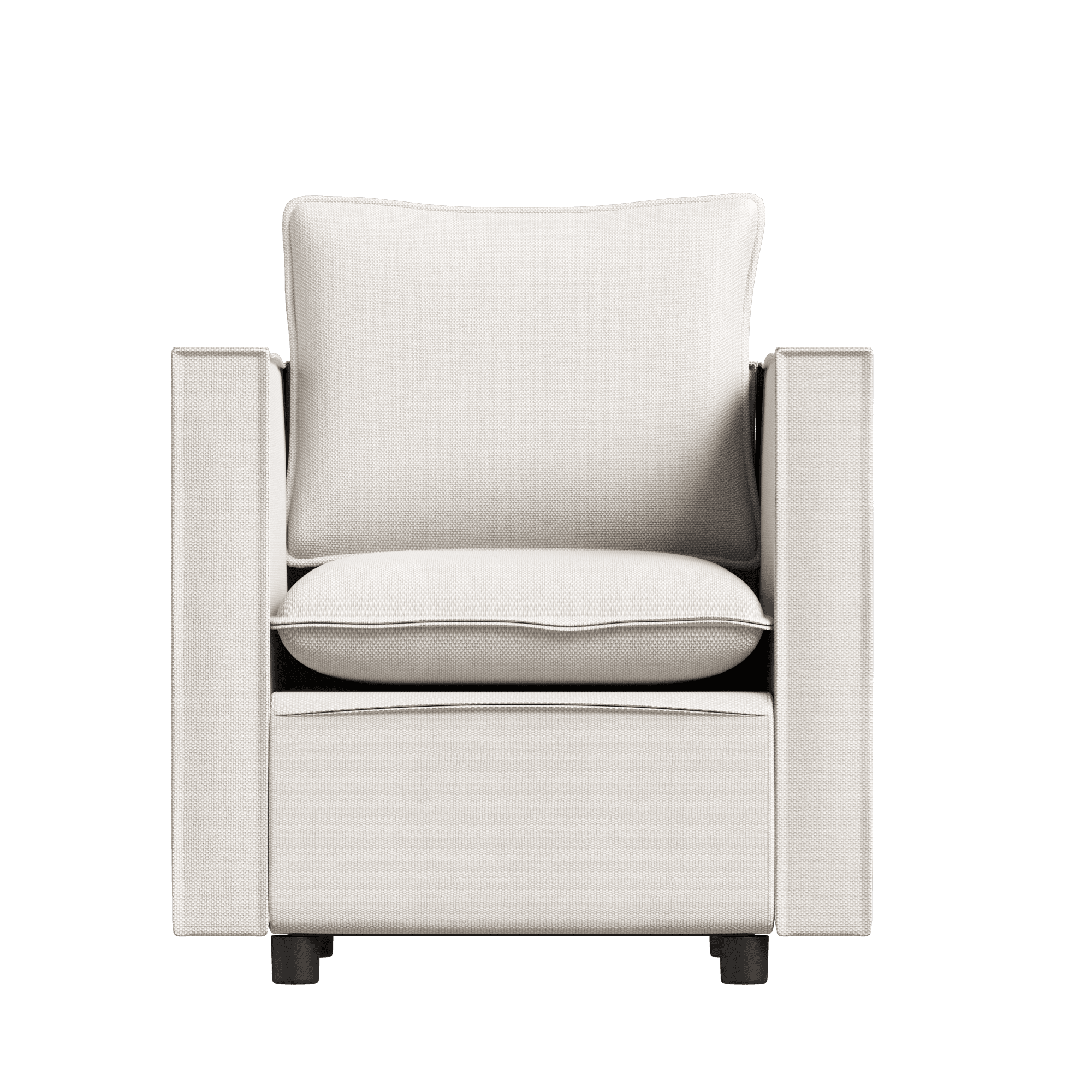 MAYEERTY Decorative Beige Single Sofa Chair – Comfortable Soft Cushioned Armchair, Modern Design for Bedroom/Corner/Reading Room