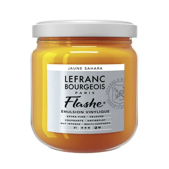 Lefranc & Bourgeois Flashe Matte Artist's Color, 400ml, Gold Yellow