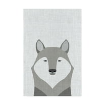 Trademark Fine Art 'Gray Wolf' Canvas Art by Annie Bailey Art