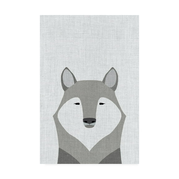 Trademark Fine Art 'Gray Wolf' Canvas Art by Annie Bailey Art