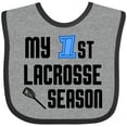 thumbnail image 3 of Inktastic My 1st Lacrosse Season Boys Baby Bib, 3 of 4