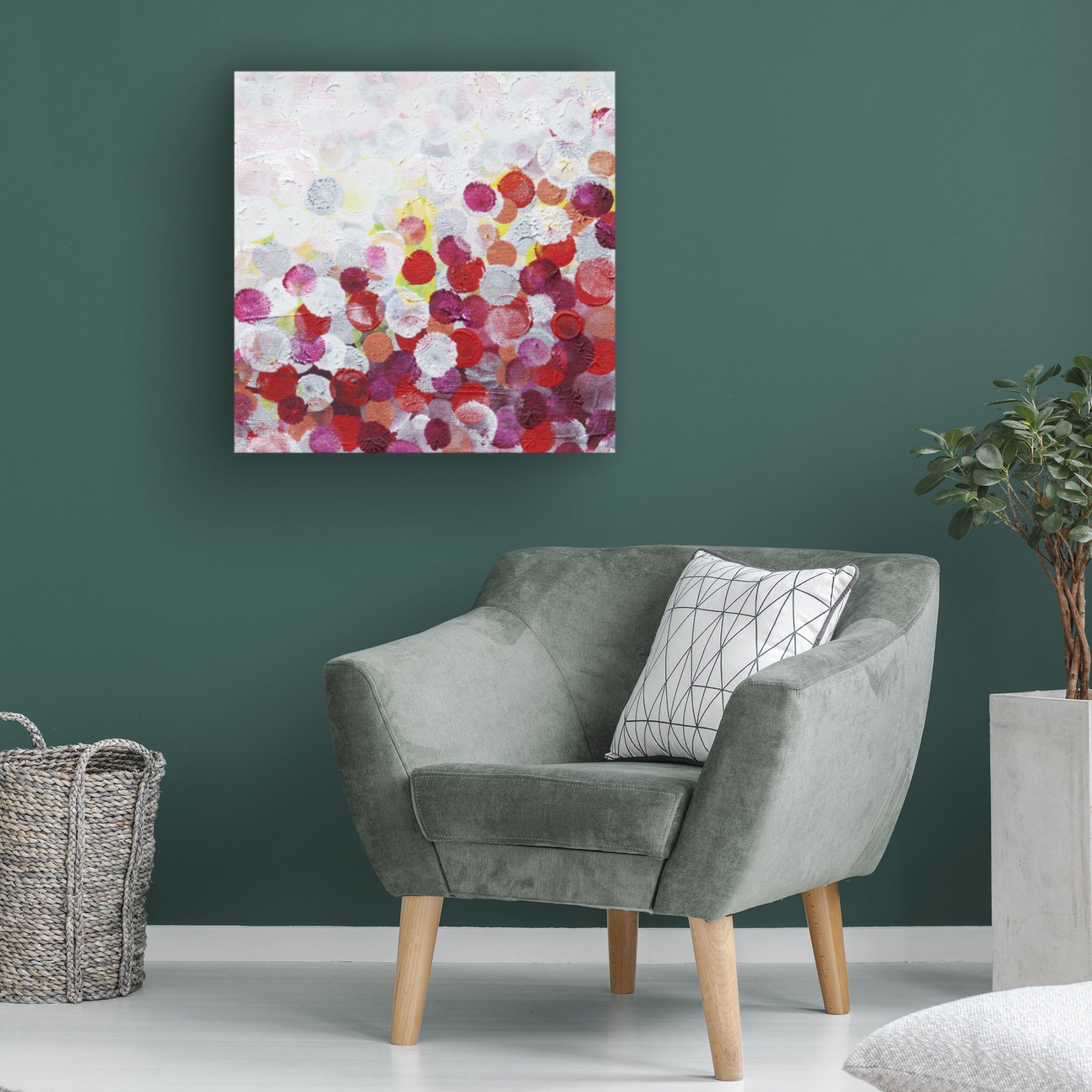 Canvas Wall Art - Hilary Winfield 'Infinity 4' Wall Art for Living Room, Bedroom, or Office Décor by Trademark Fine Art - 18 x 18 Inches