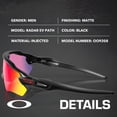 thumbnail image 2 of Oakley OO9208 Radar EV Path Rectangle Shaped Non-Polarized Sunglasses for Men - Includes Official Eyewear Kit - Matte Black Frame with Prizm Road Lens, 2 of 7