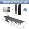 thumbnail image 2 of Portable Camping Cot with Mattress - Outdoor Folding Heavy Duty Sleeping Bed for Adults, 2 of 6