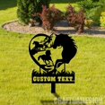 thumbnail image 2 of Craftnamesign Custom Horse Memorial Metal With Stakes, Grave Markers Sign, Remembrance Stake, 2 of 4