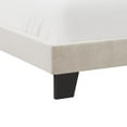 thumbnail image 5 of Hillsdale Crestone Upholstered Fabric Adjustable Height Queen Platform Bed Cream, 5 of 11