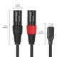 thumbnail image 5 of Cable USB-C a doble XLR 3 pines trenzado tipo C estéreo (3M), 5 of 5