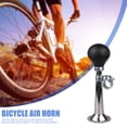 thumbnail image 5 of Bocina de aire de bicicleta de metal retro, accesorios para bicicleta de montaña (plateada), 5 of 5