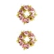 thumbnail image 4 of Ounissouiy Guirnalda simulada de peonía, anillo de ratán Artificial para boda, para exteriores, adorno para puerta de coche, colgante de flor marrón camafeo 2Conjunto, 4 of 6