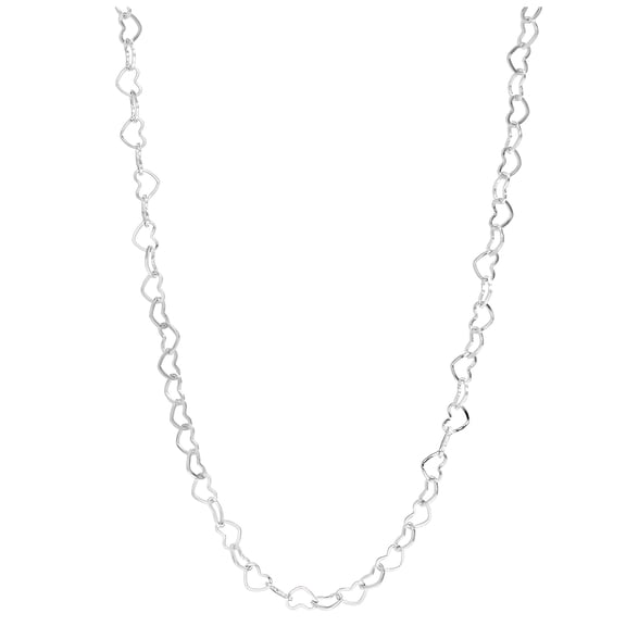 Heart Link Chain Necklace for Women 20 Inch 18K Gold PVD Plated Stainless Steel Ginger Lyne