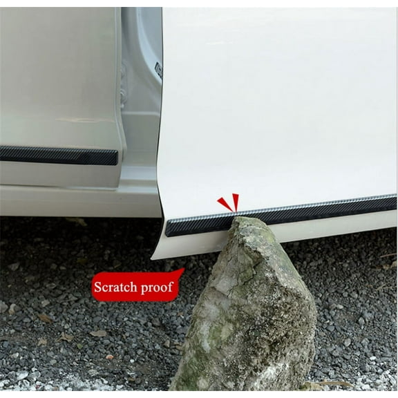 Fuluru Carbon Fiber Style Car 4 Door Body Line Cover Molding Trim Universal