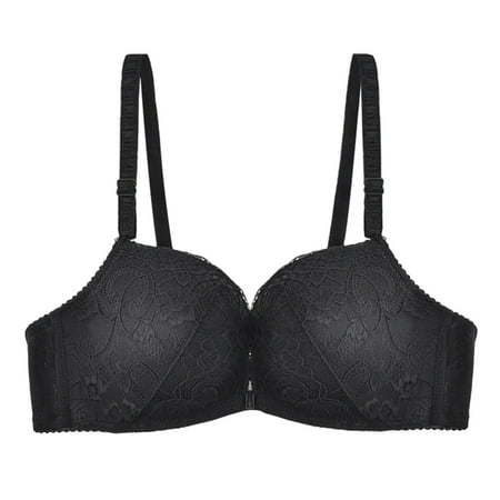 

Rumida Front Closure Bras Lace Underwear Bralette Breathable Push Up Brassiere Without Underwire Women Lady Bra Underwear Bralette Brassiere Front Closure Lace Without Underwire Soft Comfortable 36c