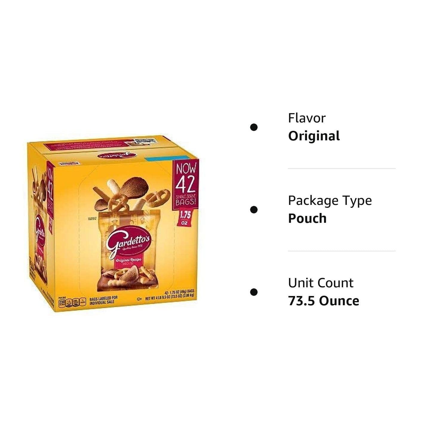 Gardetto's Original Recipe Snack Mix, 1.75 oz Each Family Value 1 Pack