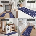 thumbnail image 5 of Dark Blue Sun Moon Cloud Planet Pattern Kitchen Rugs Sets Of 3,Kitchen Runner Rugs Non Skid Washable,Decorative Kitchen Floor Mats for Kitchen,Sink,Laundry,17"x30"+ 17"x47" + 17"x59", 5 of 6