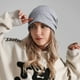 thumbnail image 5 of Gorro de punto holgado para mujer, gorro de lana suave y cálido para invierno, gorro de punto con calavera para mujer, 5 of 6