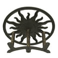 thumbnail image 5 of Zeckos Bronze Cast Iron Sun Wall Mount Garden Hose Hanger, 5 of 9