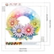 thumbnail image 2 of Pintura de diamante 5D DIY Taladro parcial con forma especial Decoración de flores de arco iris 30x30 cm, 2 of 9