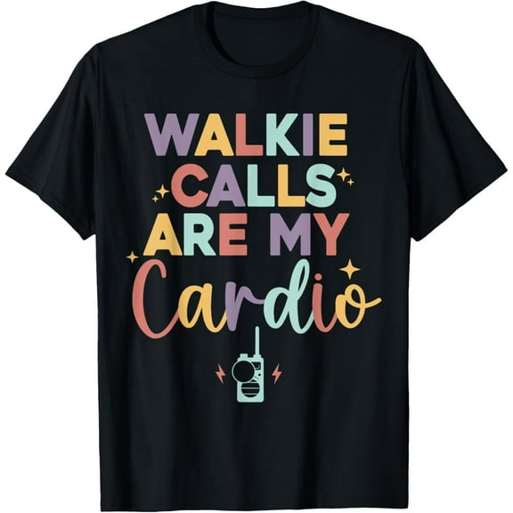 Walkie Calls Are My Cardio Retro Special Education SPED ABA T-Shirt