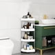 thumbnail image 3 of Organizador de Almacenamiento de Baño Organizador de Estante de Almacenamiento de Esquina de Baño con Rodillos Desmontables de 4 Capas Y Agujeros de Drenaje Organizador de Estante de Baño, 3 of 6