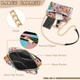 thumbnail image 3 of FORMRS Women Crossbody Purse with Chain Strap Vegan Leather Shoulder Handbag, Abstract Painting, 3 of 7