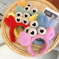 thumbnail image 6 of SPRING PARK Cute Women Cartoon Crab Headband Sweet Hairband Non-Slip Headwear Hair Hoop, 6 of 7