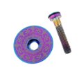thumbnail image 1 of RISK Titanium Bike Handle Cover Bike Headset Cover Kit Cap RISK Headset Cover Screw Multicolor-Totem, 1 of 9