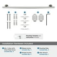 thumbnail image 5 of Amerock Arrondi Stainless Steel 24 inch (610mm) Towel Bar, 5 of 8