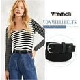 thumbnail image 5 of Women Braided Stretch Belts Elastic Canvas Woven Belts For Jeans Pants, 5 of 7