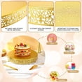 thumbnail image 3 of Juego de soporte de metal redondo para tartas de 14 pulgadas, soporte de postre, con corte de tartas, espátula, cupcakes, pastelería, expositor de caramelos, expositor de mesa para bodas, 3 of 7