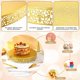 thumbnail image 3 of Juego de soporte de metal redondo para tartas de 14 pulgadas, soporte de postre, con corte de tartas, espátula, cupcakes, pastelería, expositor de caramelos, expositor de mesa para bodas, 3 of 7