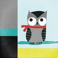 thumbnail image 3 of Warrick, Cheryl 20x20 Black Modern Framed Museum Art Print Titled - Owls III Blue Gray and Yellow, 3 of 5