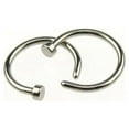 thumbnail image 3 of harmtty 2Pcs Stainless Steel Nose Ring Open Hoop Earrings Unisex Body Piercing Jewelry, 3 of 7