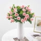 thumbnail image 5 of Ramo de Flores Artificiales Rosa Claro, Mini Rosa de Seda, Decorativas Falsas No Desvanecidas para Decoración de Salas de Estar y Comedor, 5 of 9