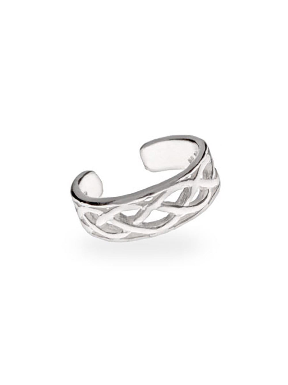 Celtic Knot Design Sterling Silver Toe Ring 