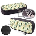thumbnail image 4 of Lsque Seahorse Printed Big Capacity PU Leather Pencil Case Large Pencil Pouch Stationery Pen Bag Pencil Holder for Teen, 4 of 6