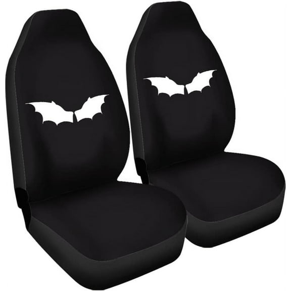 Bat Car Seat Covers Front Seat Halloween Front Seats 2 Pcs Universal Car Front Seat Protectors Set Universal Fits Car Truck 2 Piece