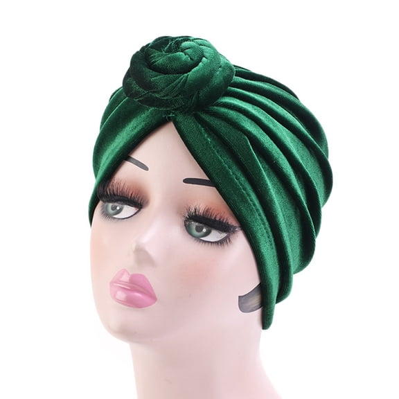GOOHOCHY  Silk Bonnet Women's Hat National Style Turban Miss