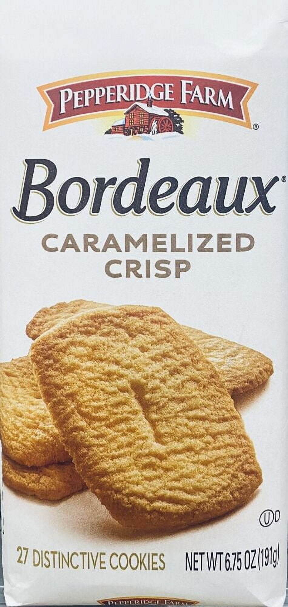 2x Pepperidge Farm Bordeaux CARAMELIZED CRISP Cookies 6.75 oz Bag - 2 PACK