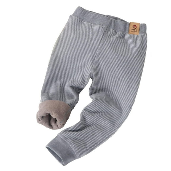 HOMADLES Teen Boys Jogger Pants Winter Fleece Warm Double Layer Workout Hiking Comfortable Casual Stretch Jogger Pants Gray 3-4 T