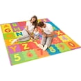 thumbnail image 1 of Multicolor Foam Puzzle Play Mat with Shapes, Colors, Numbers, and Alphabets - 36 Tiles and Borders for Kids' Play Area., 1 of 5
